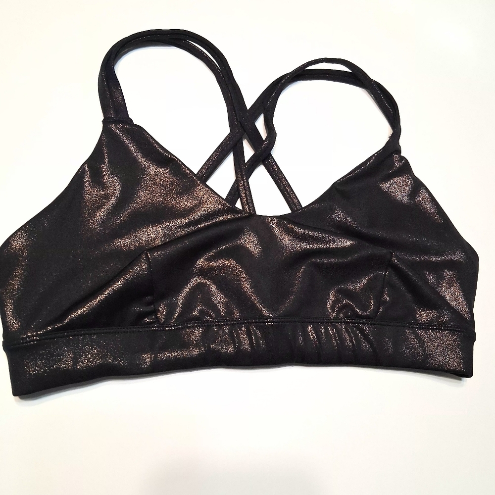☮️JoyLab Sports Bra Metallic Black